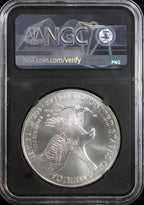 2021 T2 Silver Eagle NGC MS70 First Day of Issue Guadioso Signed
