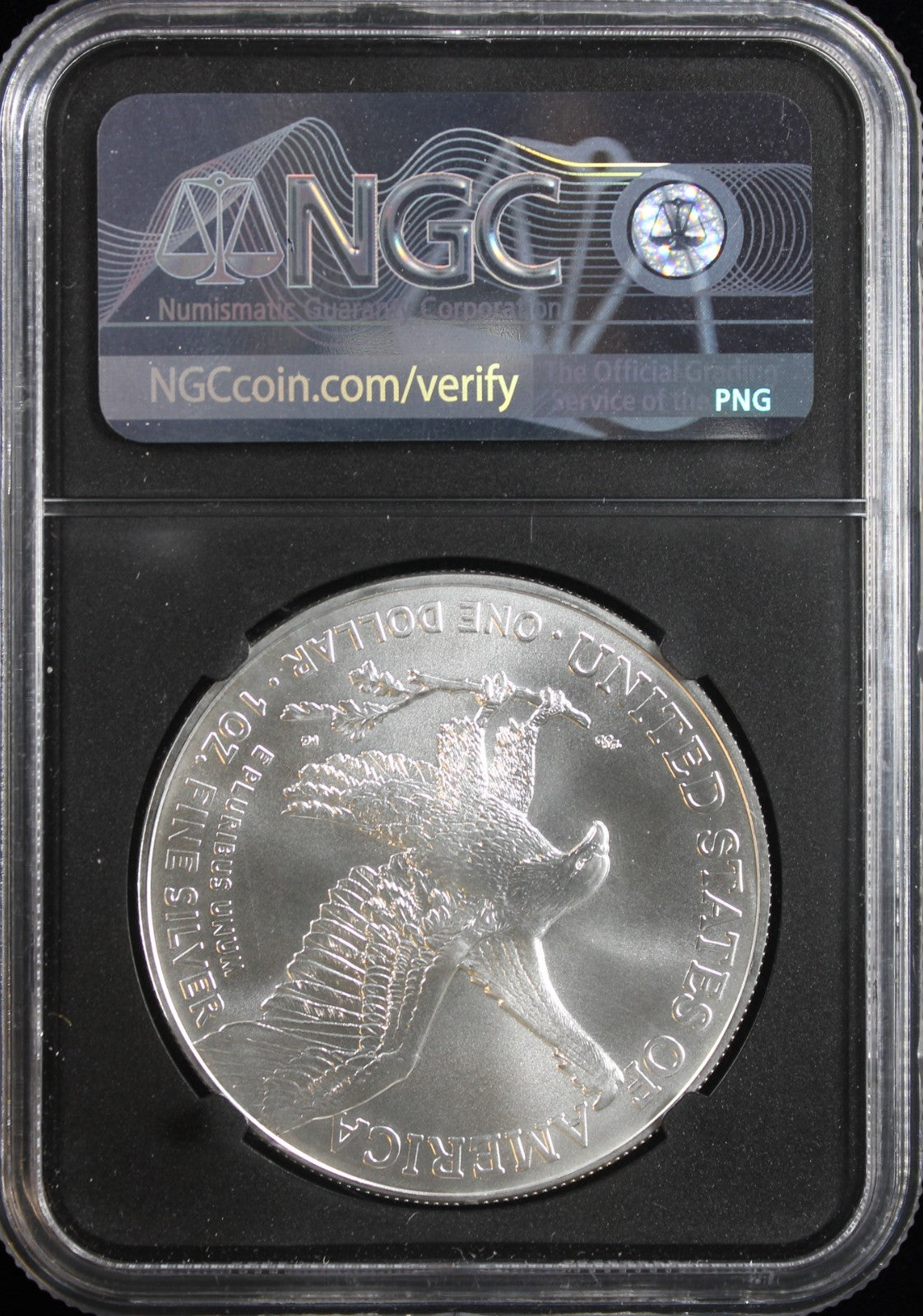 2021 T2 Silver Eagle NGC MS70 First Day of Issue Guadioso Signed