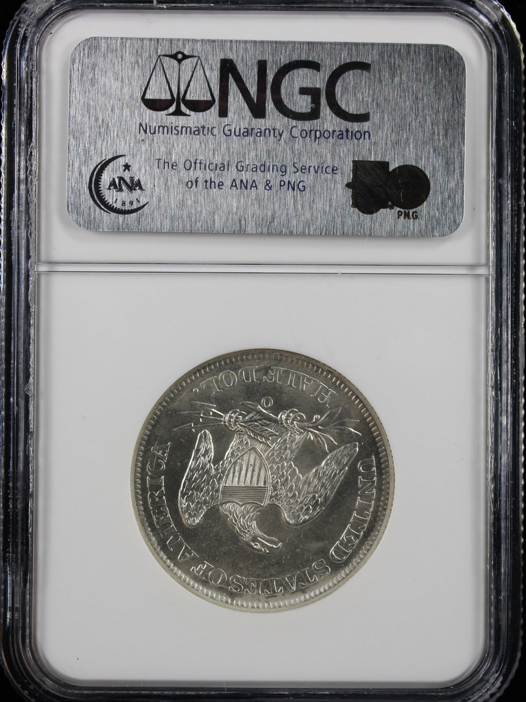 1861-O 50c W-09 Shipwreck Effect A SS Republic NGC UNC Confederate States Issue