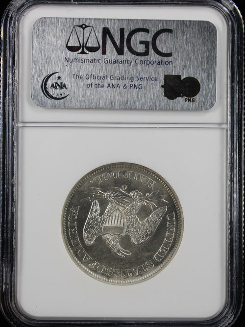1861-O 50c W-09 Shipwreck Effect A SS Republic NGC UNC Confederate States Issue
