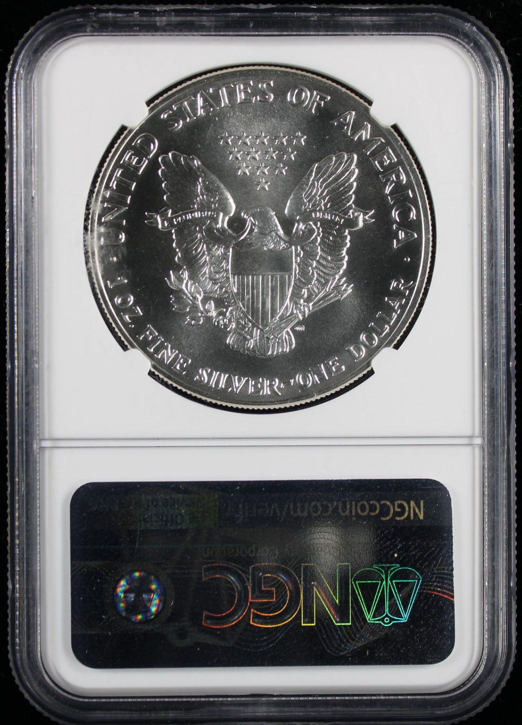 1989 Silver Eagle NGC MS70 Mercanti Label