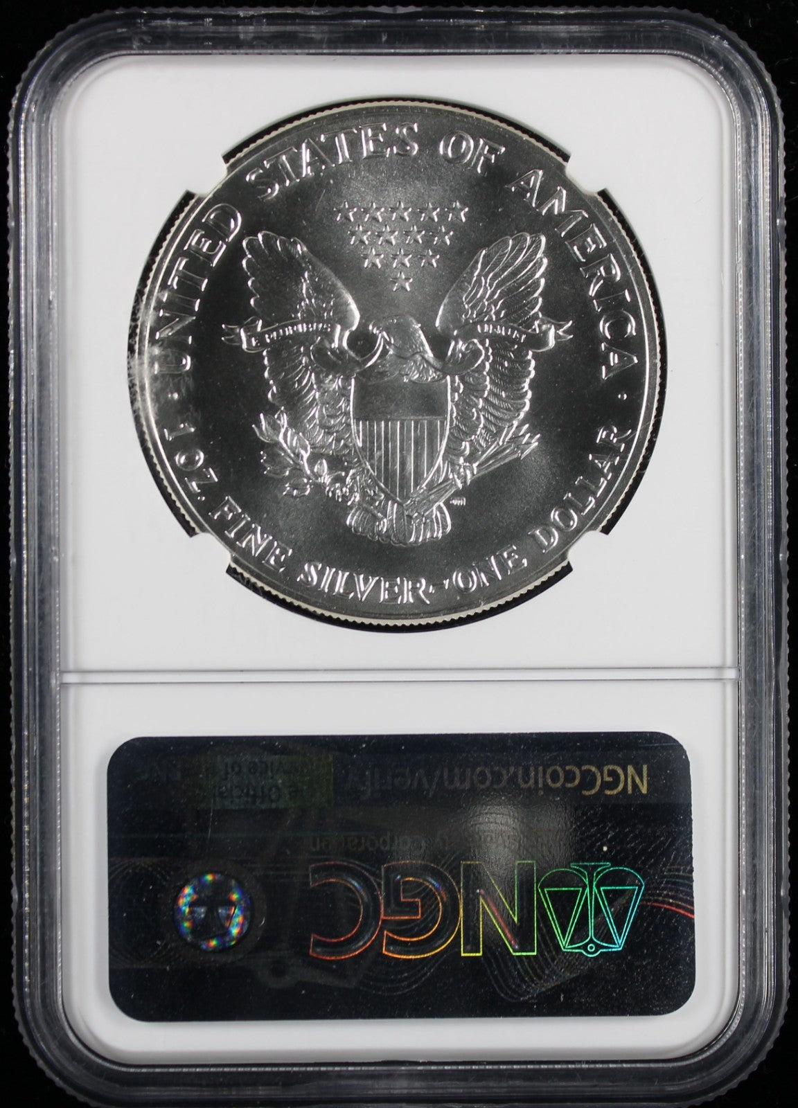 1989 Silver Eagle NGC MS70 Mercanti Label