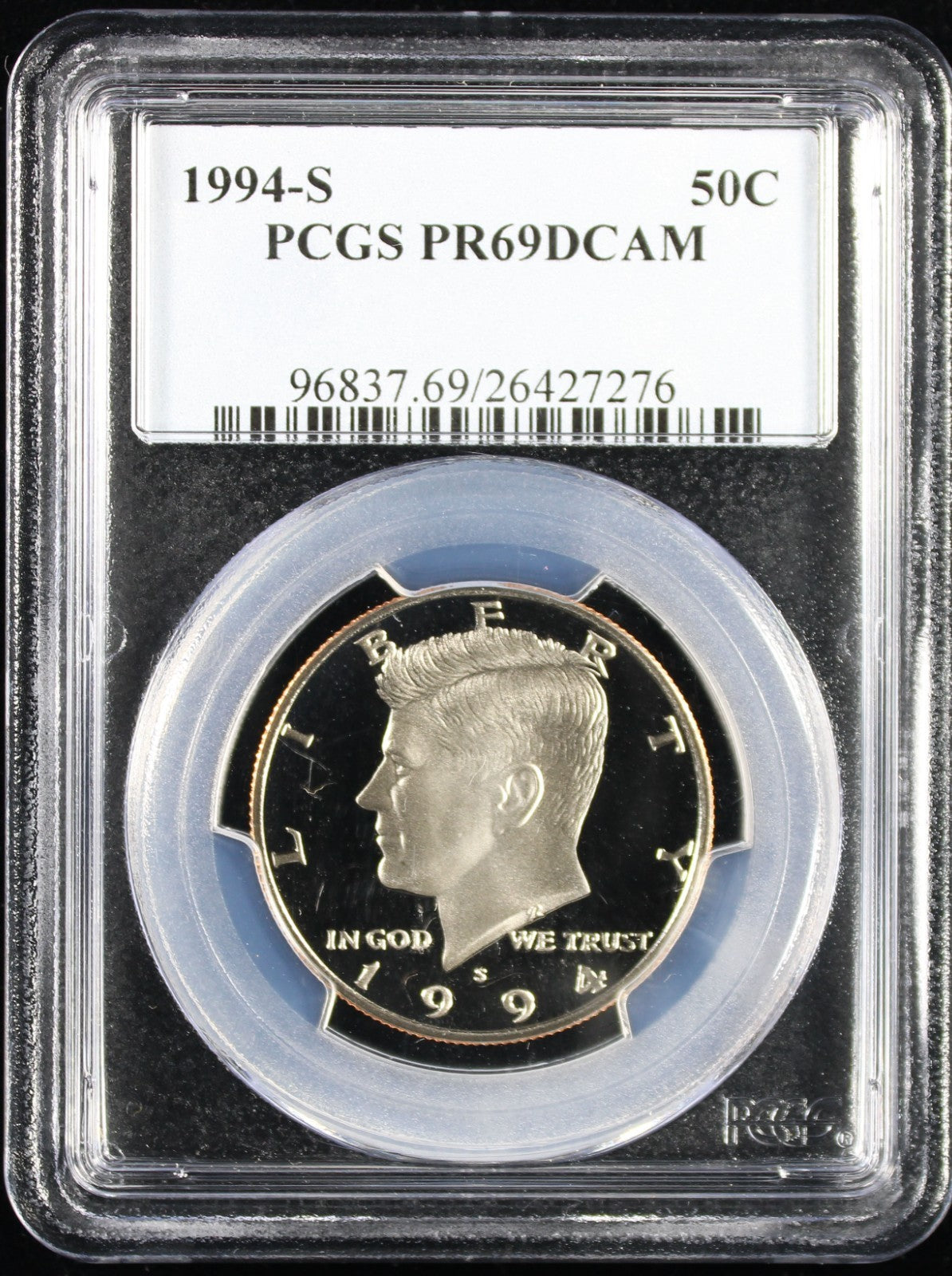 1994-S Kennedy Proof Half Dollar 50c PCGS PR69 Deep Cameo
