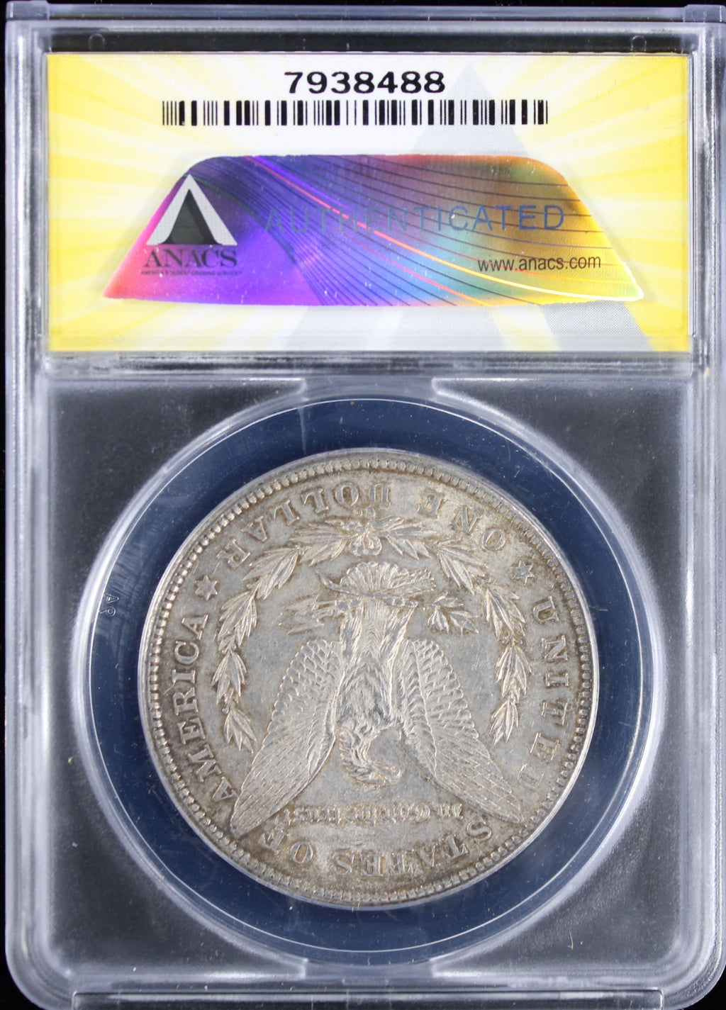 1878-CC $1 Morgan ANACS AU58 Detail