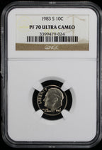 1983-S Proof Roosevelt Dime 10c NGC PF70 UCAM Ultra Cameo