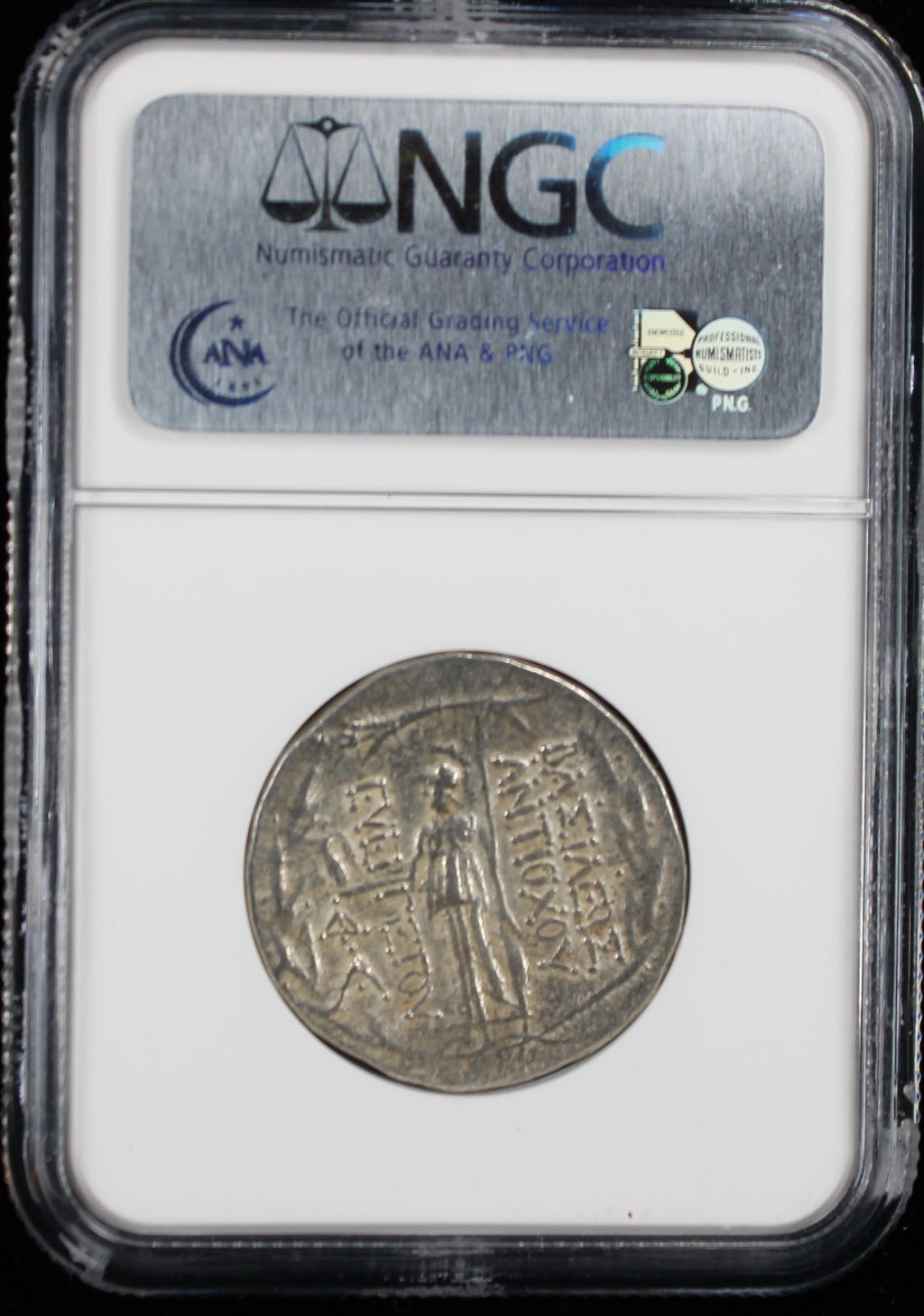 Greek Antiochus VII (138-129 BC) Tetradrachm NGC XF