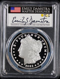 2025-S $1 Morgan PCGS PR70DCAM Advanced Release Emily Damstra Signature