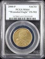 2000-P Sacagawea Dollar $1 PCGS MS64 Wounded Eagle