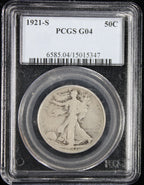 1921-S Walking Liberty Half Dollar 50c PCGS G04
