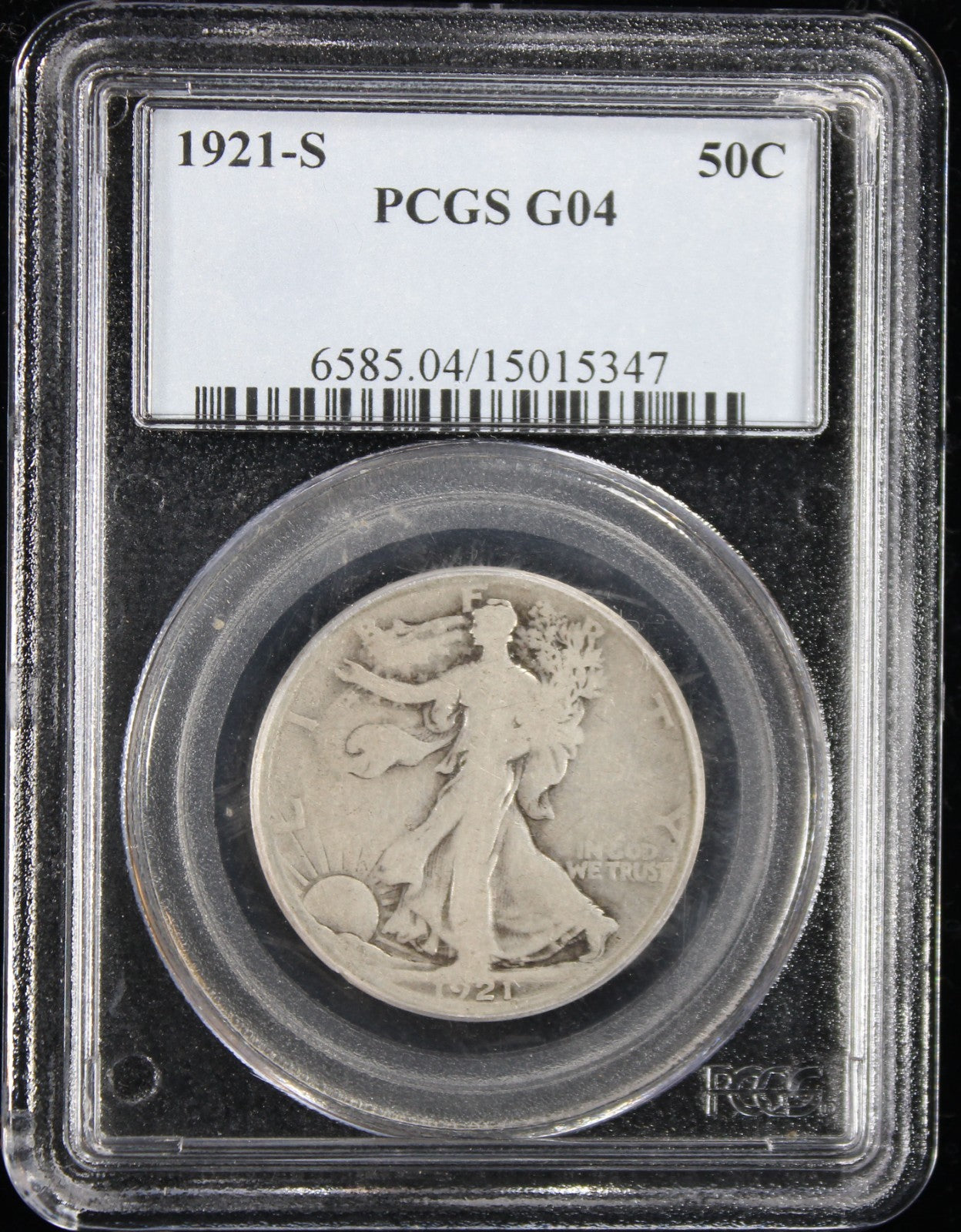 1921-S Walking Liberty Half Dollar 50c PCGS G04