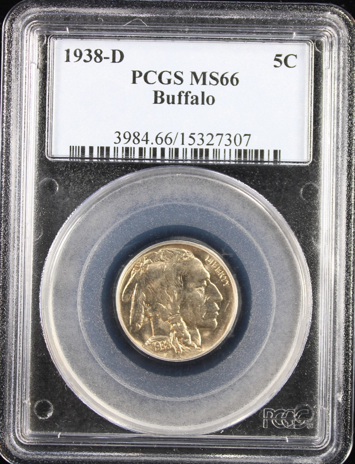 1938-D 5c Buffalo PCGS MS66