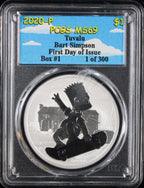 2020-P $1 Tuvalu Bart Simpson MS69
