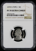 1979-S Jefferson Proof Nickel Type 1 5c NGC PF70 Ultra Cameo