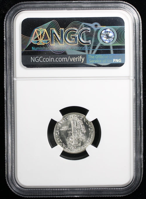 1938-D Mercury Dime 10c NGC MS65FB Full Bands