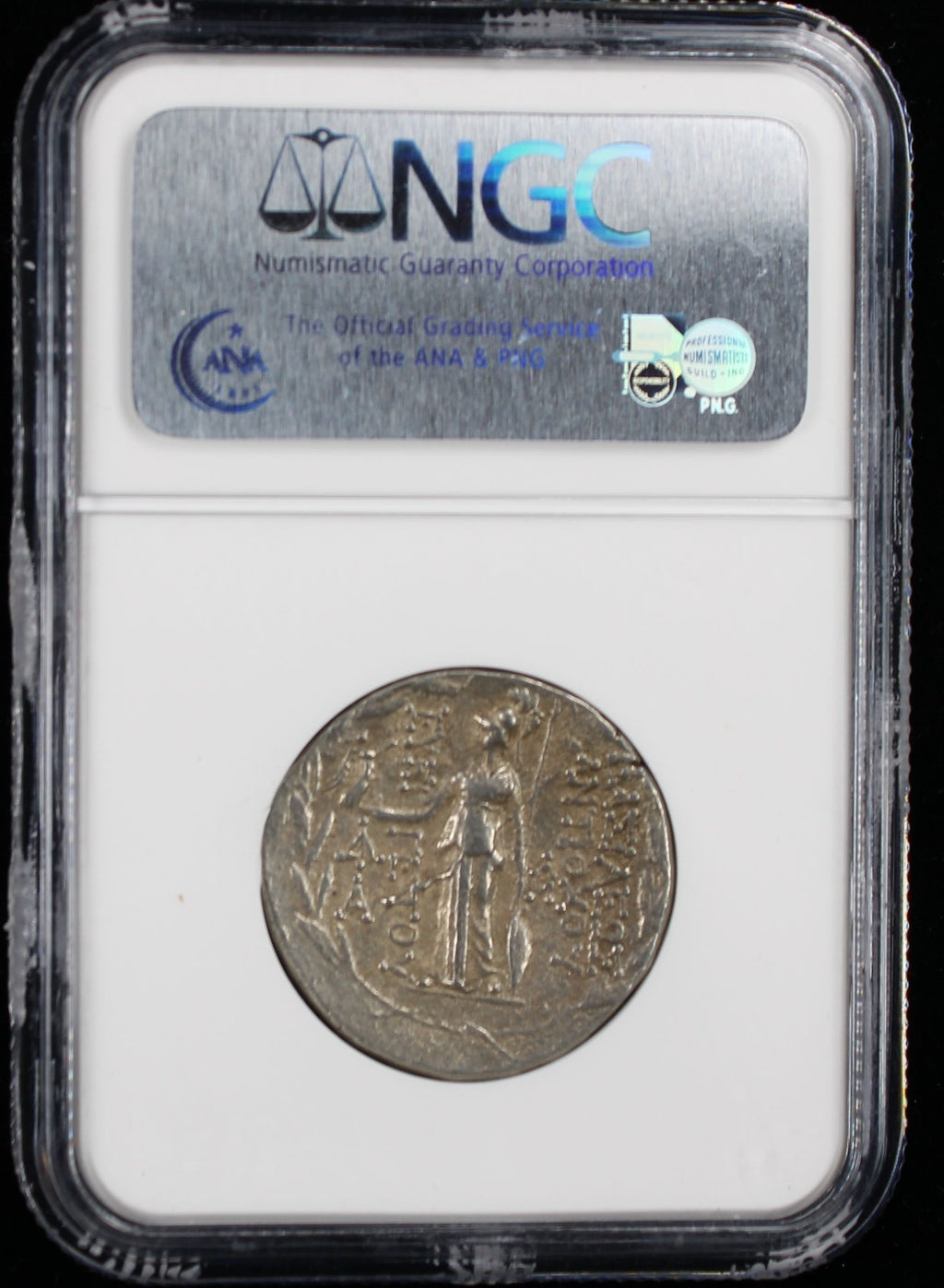 Greek Antiochus VII (138-129 BC) Tetradrachm NGC XF