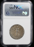 Greek Antiochus VII (138-129 BC) Tetradrachm NGC XF