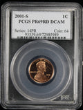 2001-S Proof Lincoln Cent 1c PCGS PR69 Rd RED Deep Cameo