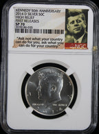 2014-D Kennedy Special Proof Half Dollar 50c NGC SP 70 High Relief
