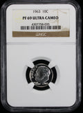 1963 Proof Roosevelt Silver Dime 10c NGC PF69 UC Ultra Cameo