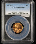 1958-D Wheat Lincoln Cent 1c PCGS MS66 RD