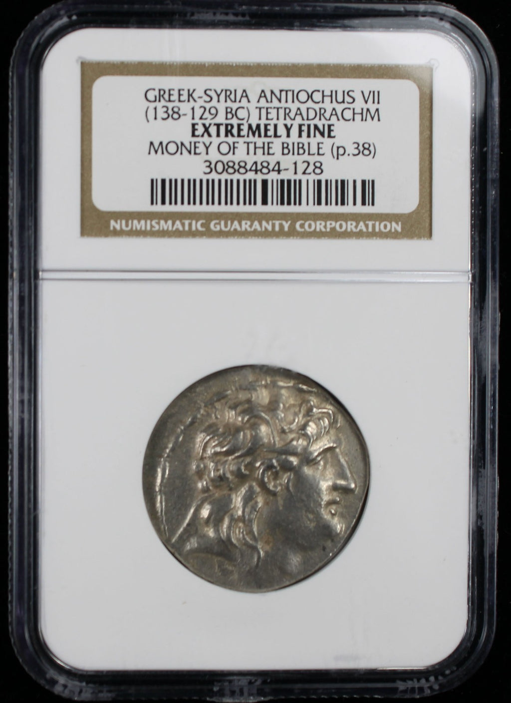 Greek Antiochus VII (138-129 BC) Tetradrachm NGC XF