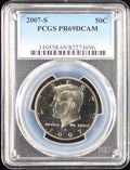 2007-S Kennedy Proof Half Dollar 50c PCGS PR69 Deep Cameo