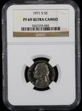1971-S Jefferson Proof Nickel 5c NGC PF69 Ultra Cameo