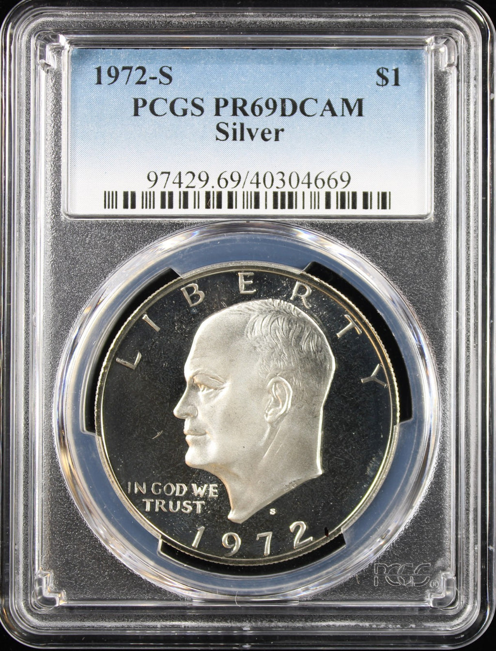 1974-S Eisenhower Clad Dollar $1 PCGS PR69DCAM