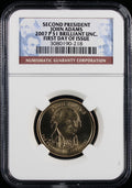 2007 John Adams Dollar NGC Brilliant UNC