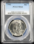 1962 Franklin Half Dollar 50c PCGS MS64