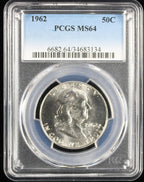 1962 Franklin Half Dollar 50c PCGS MS64