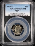 1979-s Roosevelt Dime PR70 DCAM Type 1