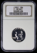 1957 Proof Washington Silver Quarter 25c NGC PF69