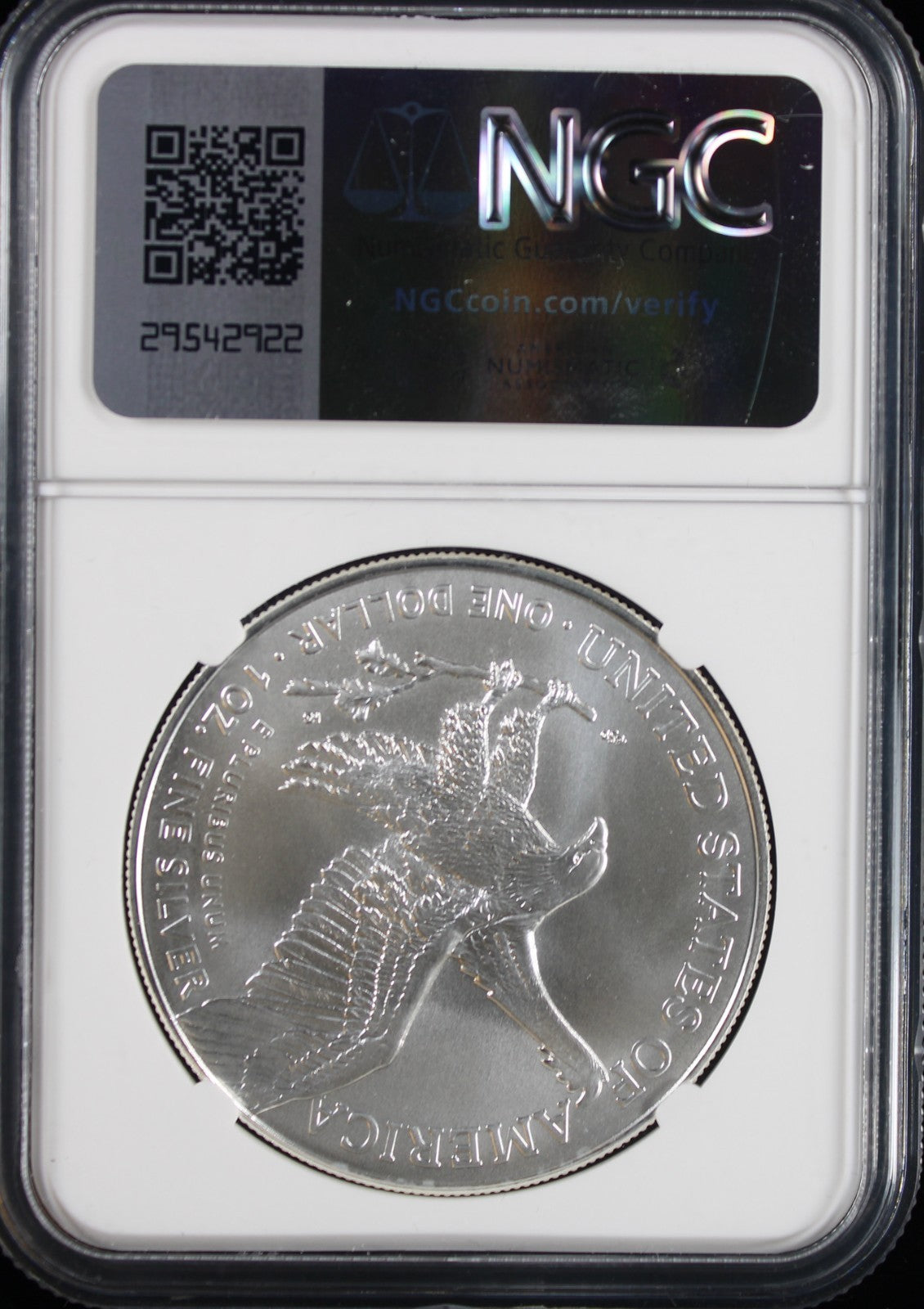 2024 Silver Eagle NGC MS70 Guadioso Signed First Day of Issue