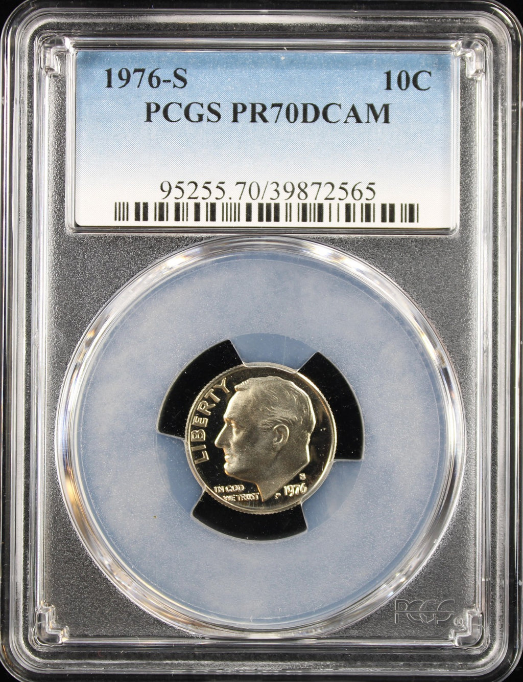1976-S 10c PCGS PR70DCAM