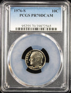 1976-S 10c PCGS PR70DCAM