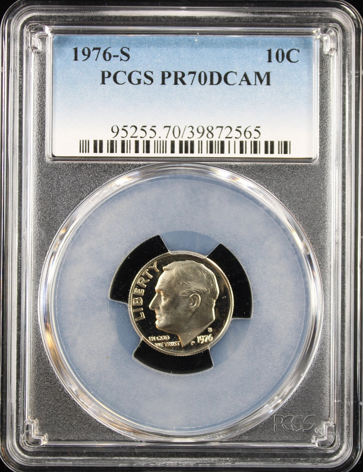 1976-S 10c PCGS PR70DCAM