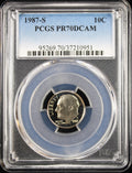 1987-S 10c PCGS PR70DCAM