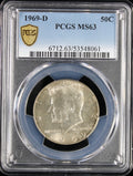 1969-D Kennedy Half Dollar 50c PCGS MS63
