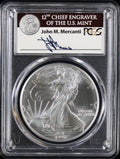 1998 Silver Eagle PCGS MS70 Mercanti Signed