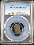 1992-S 5c Jefferson PCGS PR70DCAM
