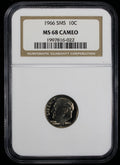 1966  Roosevelt Dime 10c NGC  MS68 Cameo SMS Special Mint Set