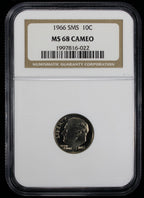 1966  Roosevelt Dime 10c NGC  MS68 Cameo SMS Special Mint Set