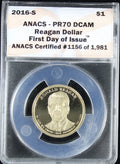 2016-S $1 ANACS PR70 DCAM Reagan