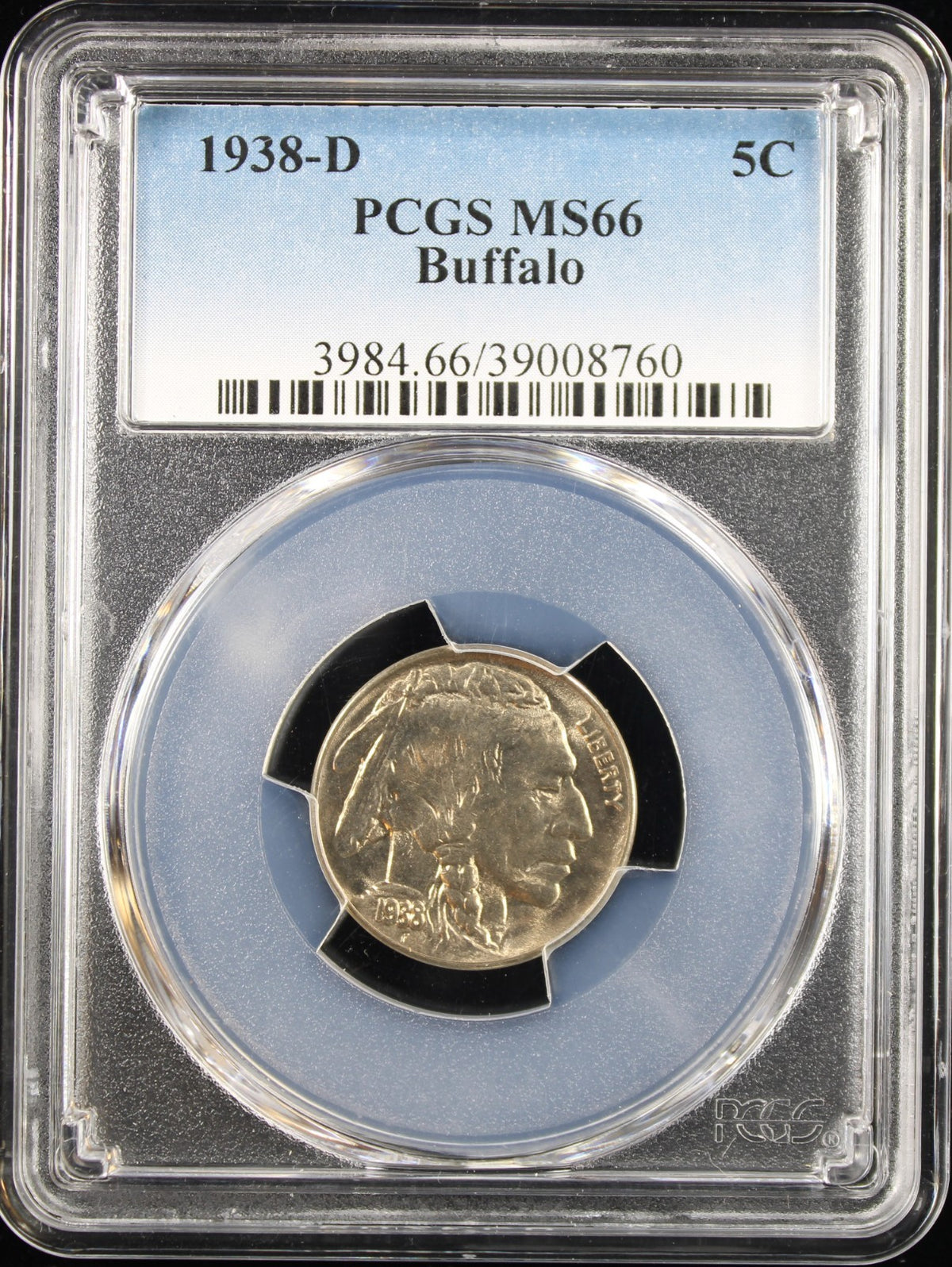 1938-D 5c Buffalo PCGS MS66