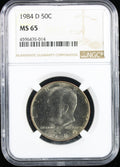 1984-D Kennedy Half Dollar 50c NGC MS65