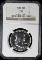 1961 Franklin Proof Half Dollar 50c NGC PF68