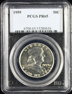 1959 Franklin Proof Half Dollar 50c PCGS PR65