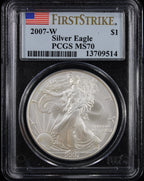2007-W Silver Eagle PCGS MS70 First Strike