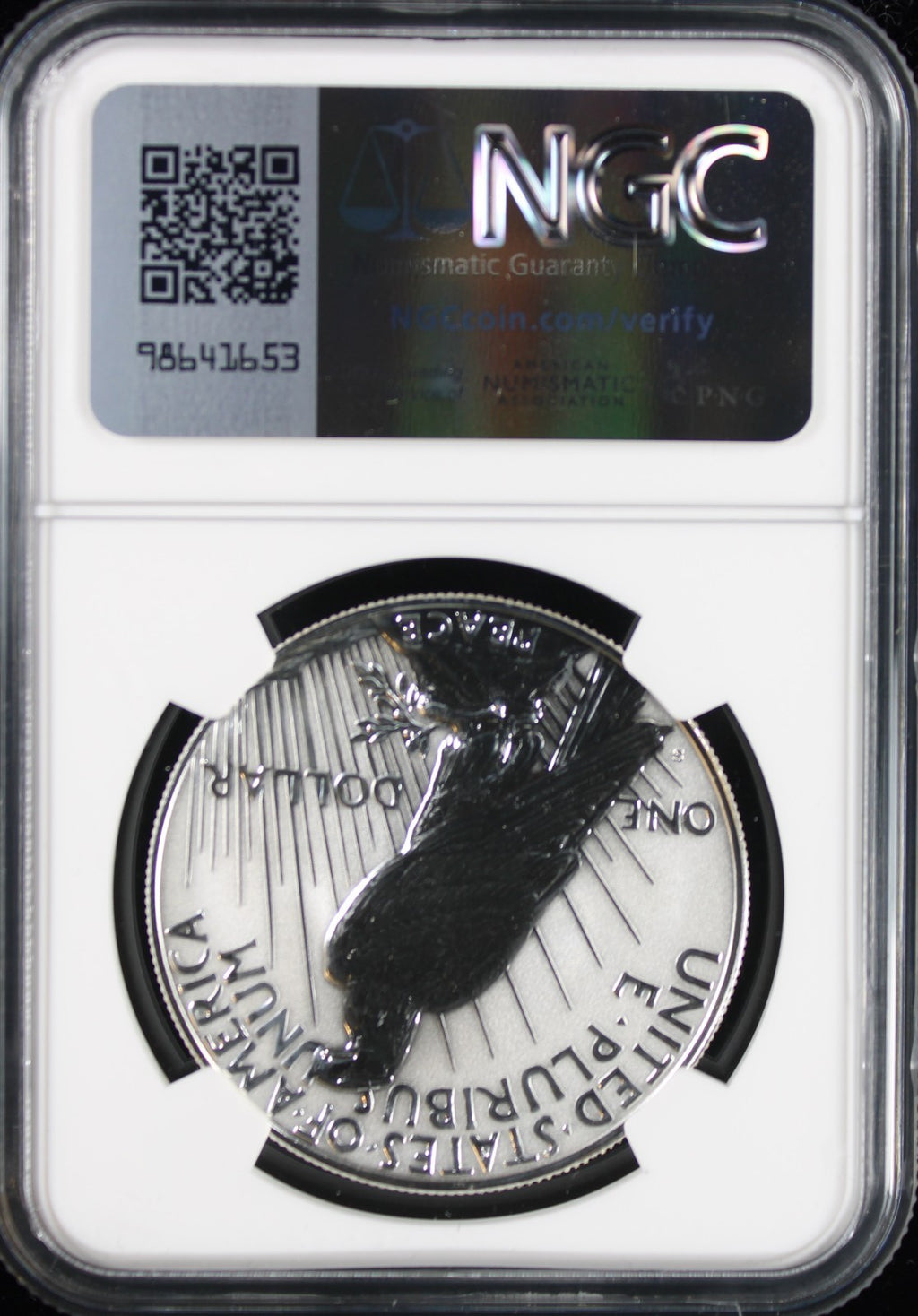 2023-S $1 Peace Reverse PF70 NGC Advance Releases Anna Cabral Signature